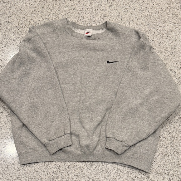 Nike Other - Vintage 90s Nike XL Boxy Oversized Gray Crewneck Pullover Sweater Sweatshirt